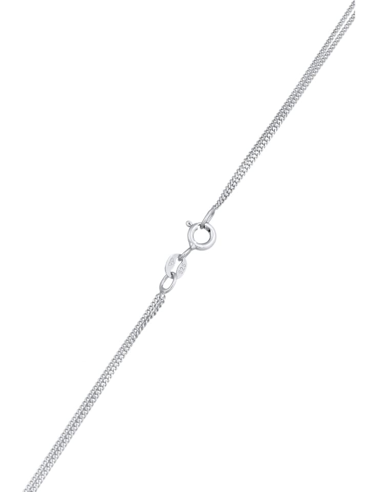 Elli Halskette 925 Sterling Silber Plättchen in Silber günstig kaufen