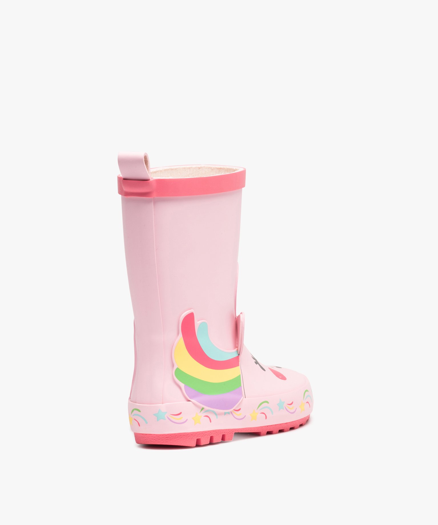 Bottes de pluie fille en caoutchouc fantaisie licorne rose | GEMO