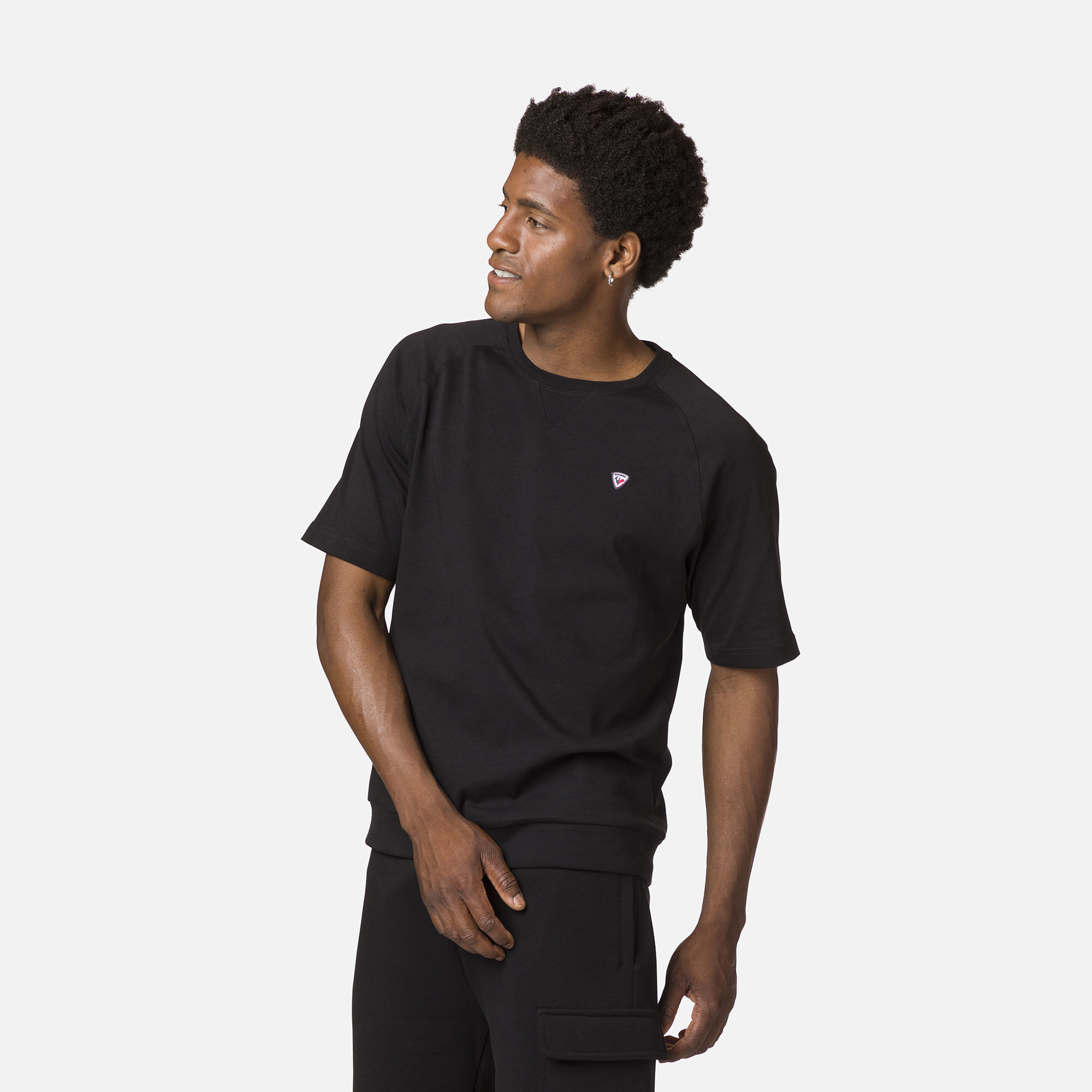 T-shirt confortable en coton à manches raglan courtes homme