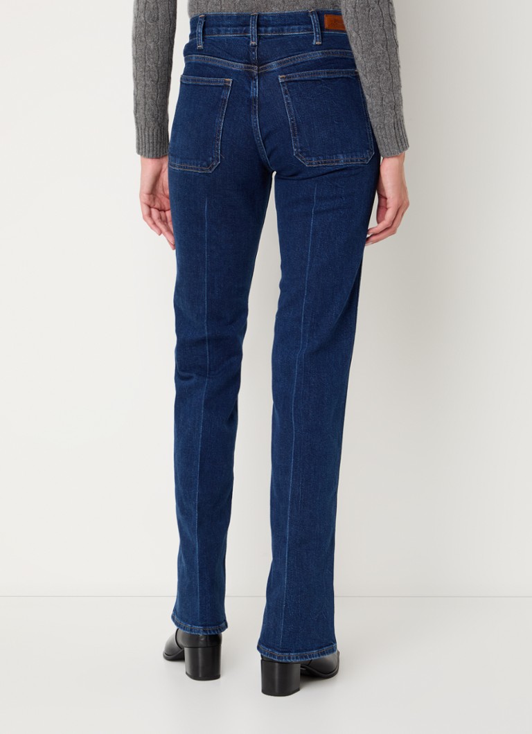 Blugi evazați cu talie înaltă Ralph Lauren Jenn, spălare închisă