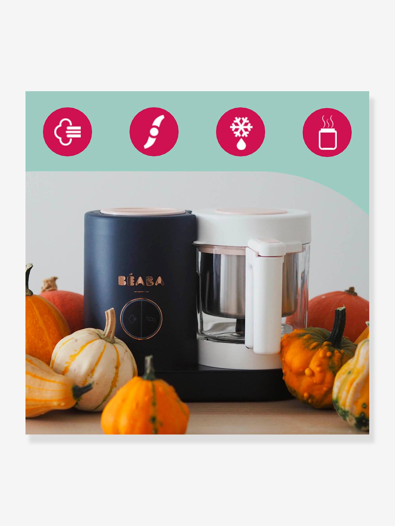 Beaba Babykostzubereiter Babycook NEO BEABA - dunkelblau/weiß