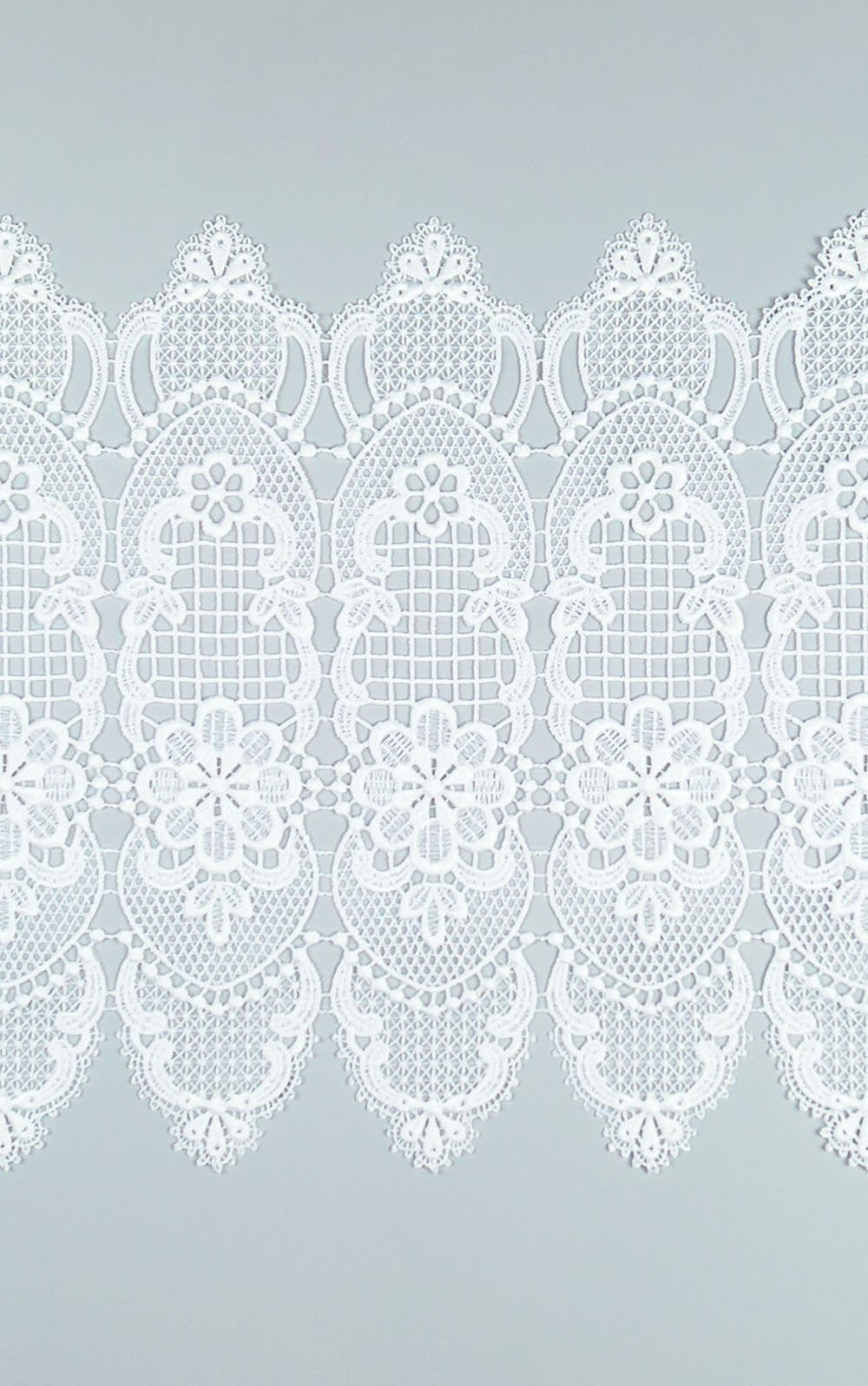Scheibengardine Spitzenblume, Plauener Spitze®, (1 St), transparent, HxB 34x40.5cm