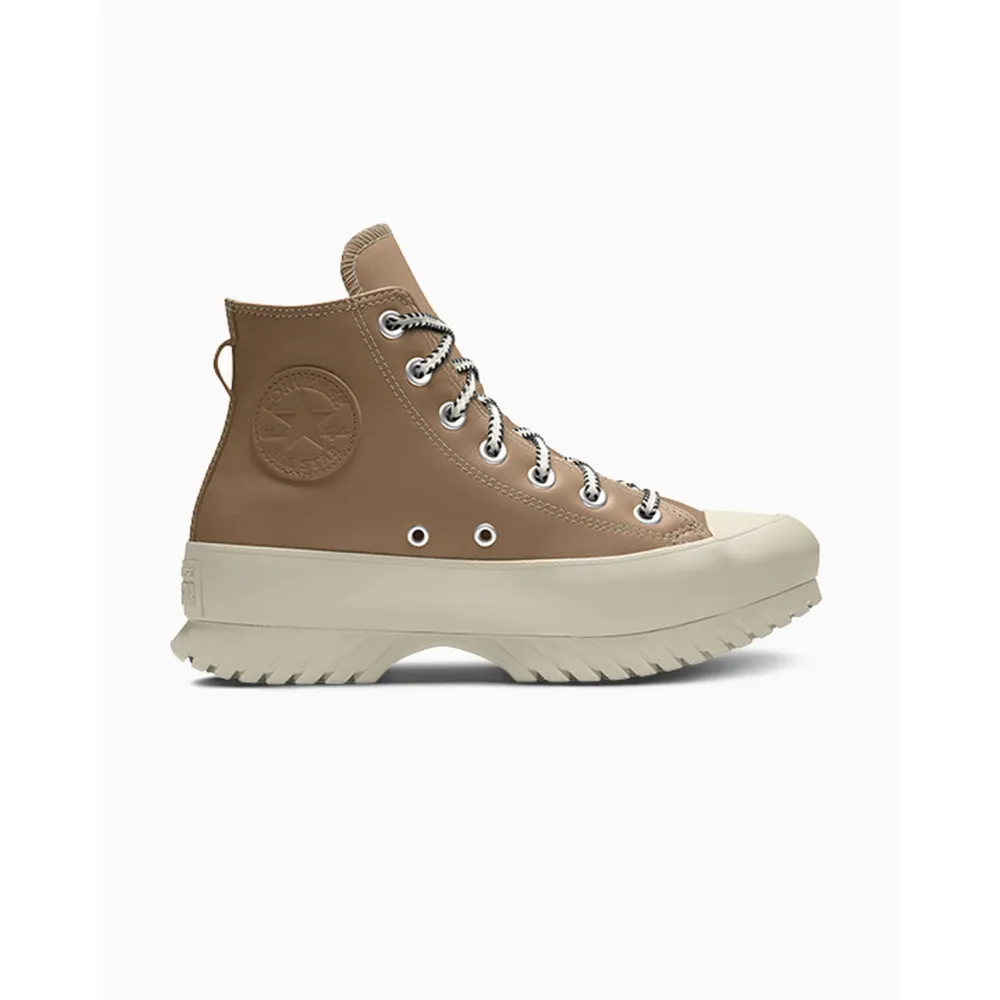 Converse Custom Chuck Taylor All Star Lugged Platform Leather By You A05052CSP24_CHAMPAGNETAN_SC / braun
