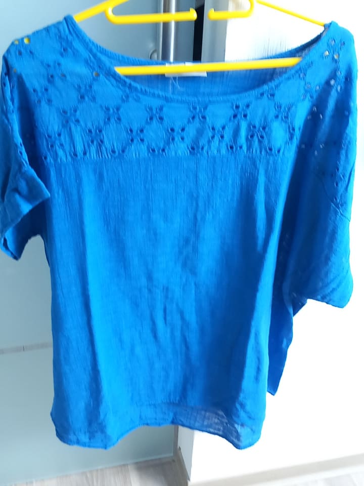 La Compagnie Du Lin Shirt in Blau günstig kaufen L