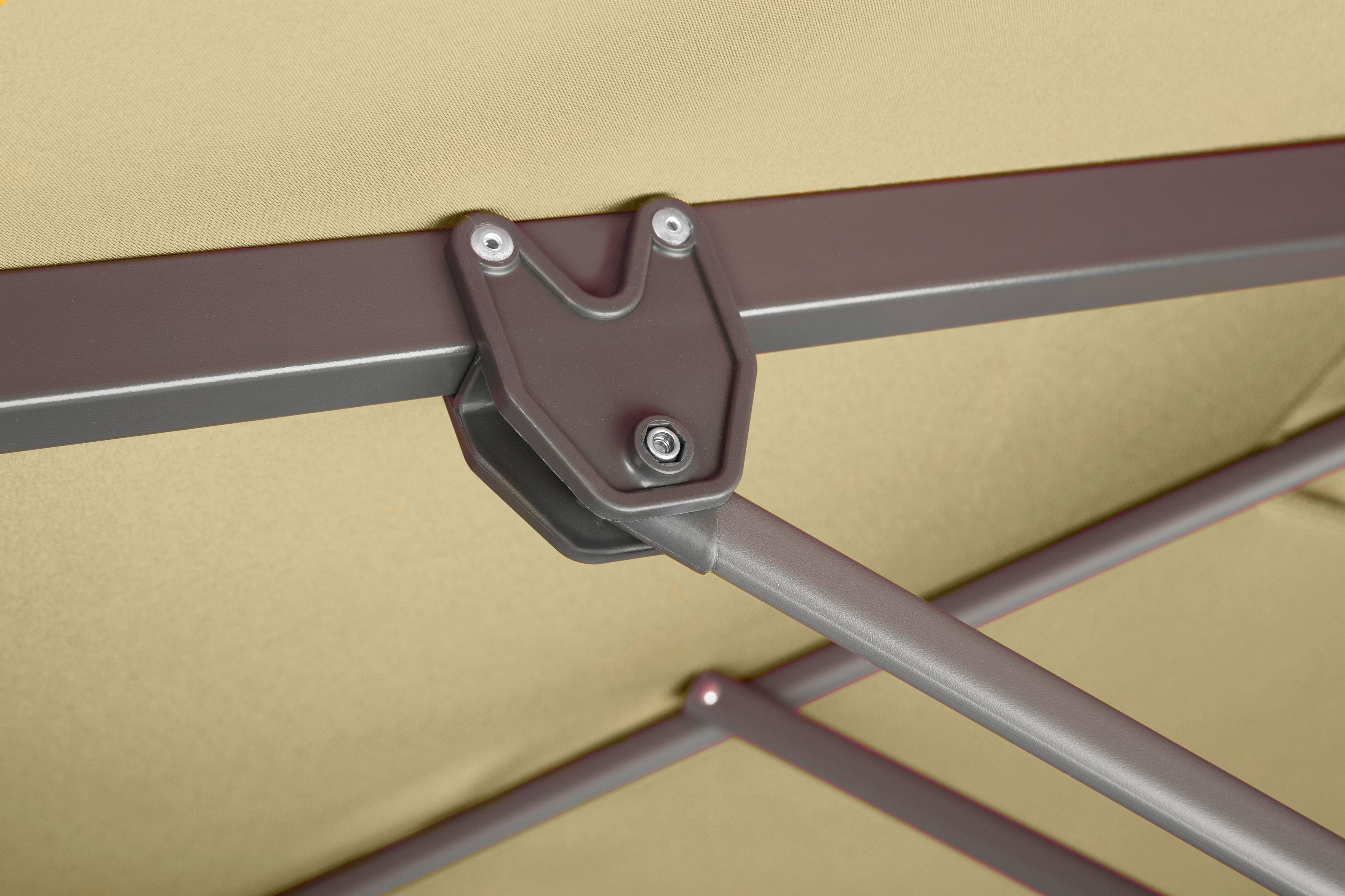 Schneider Schirme Ampelschirm Rhodos Junior, LxB: 270x270 cm, mit Schutzhülle und Schirmständer, ohne Wegeplatten