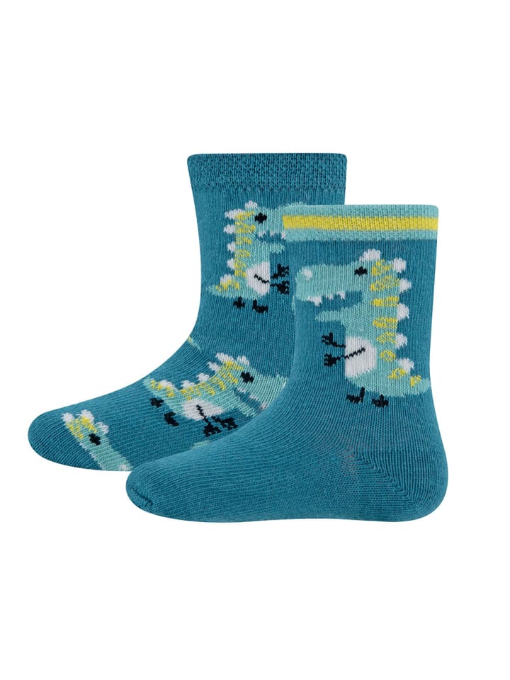ewers 2er-Set Socken 2er Pack Dino in dust blue günstig kaufen