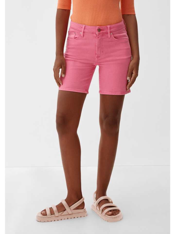 s.Oliver Jeans-Hose kurz in Pink günstig kaufen