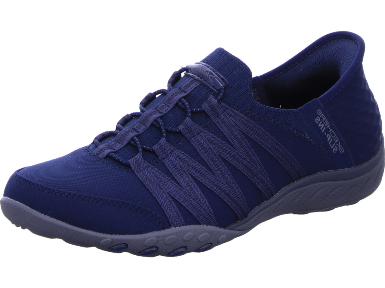 SKECHERS Sportliche Slipper blau Breathe Easy-ROLL WITH ME