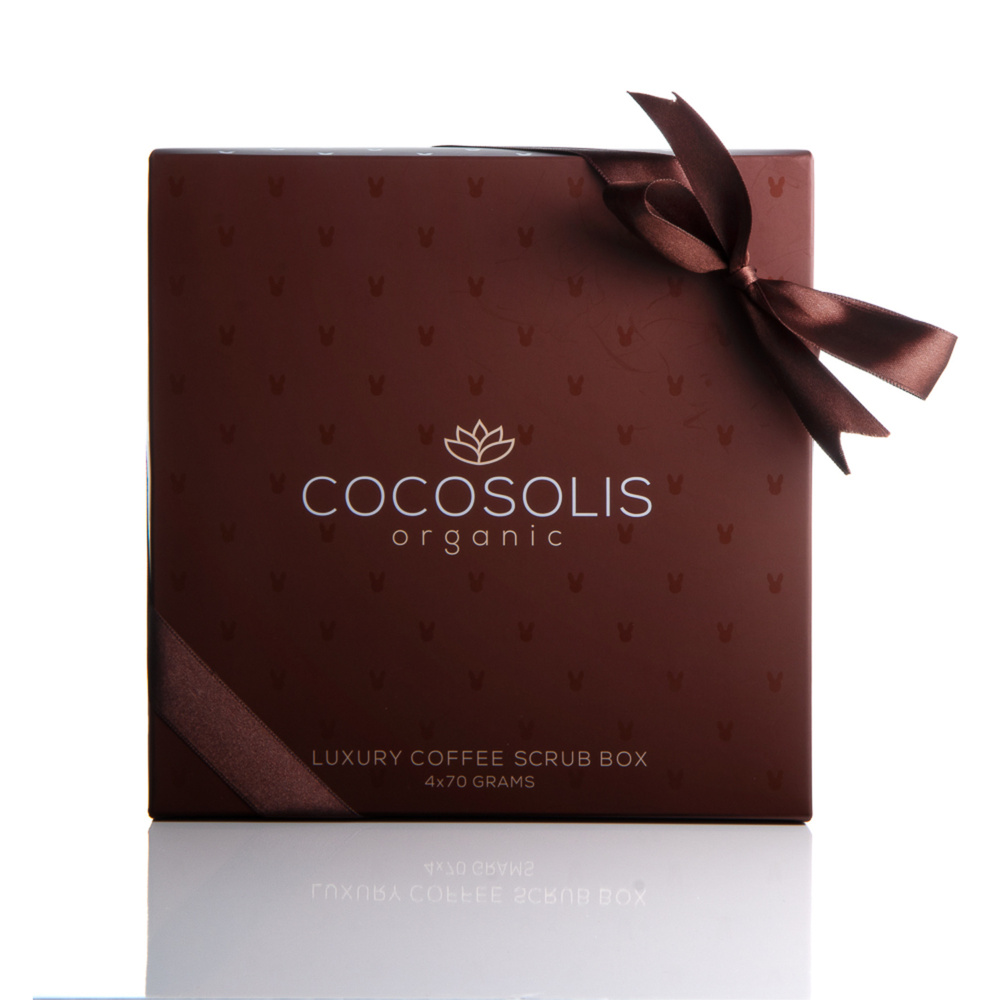 cocosolis Coffret de Gommages au Café Exfoliants Corps et Visage