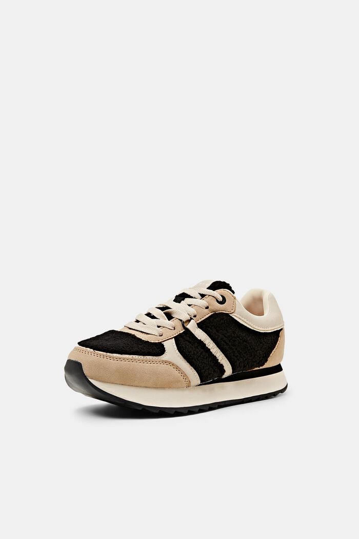 Sneakers in Lederoptik mit Teddyfell