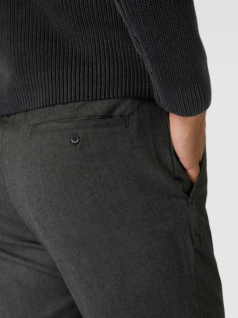 Hose mit Eingrifftaschen in mittelgrau meliert
