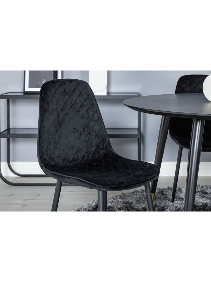 ebuy24 Essgruppe Dipp 12 Schwarz 115 x 115 cm günstig kaufen onesize