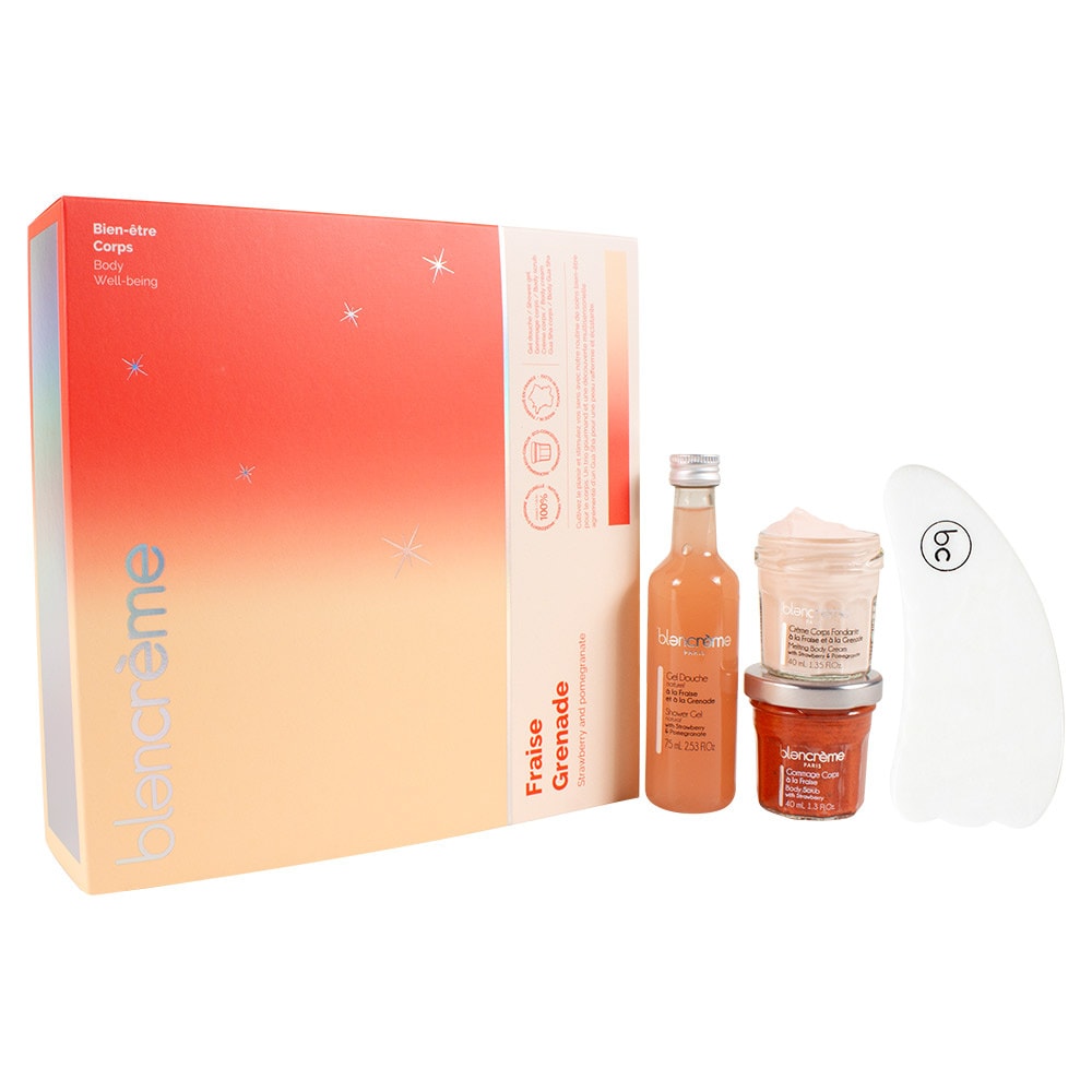 Blancreme Coffret Gua Sha Fraise Grenade Edition Limitée Noël 2023 Soins Corps
