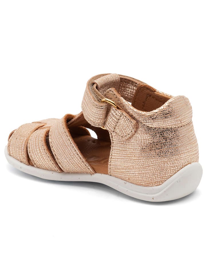 bisgaard Leder-Halbsandalen in Gold günstig kaufen
