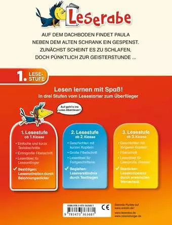 Leserabe - 1. Lesestufe: DAS GESPENST AUF DEM DACHBODEN