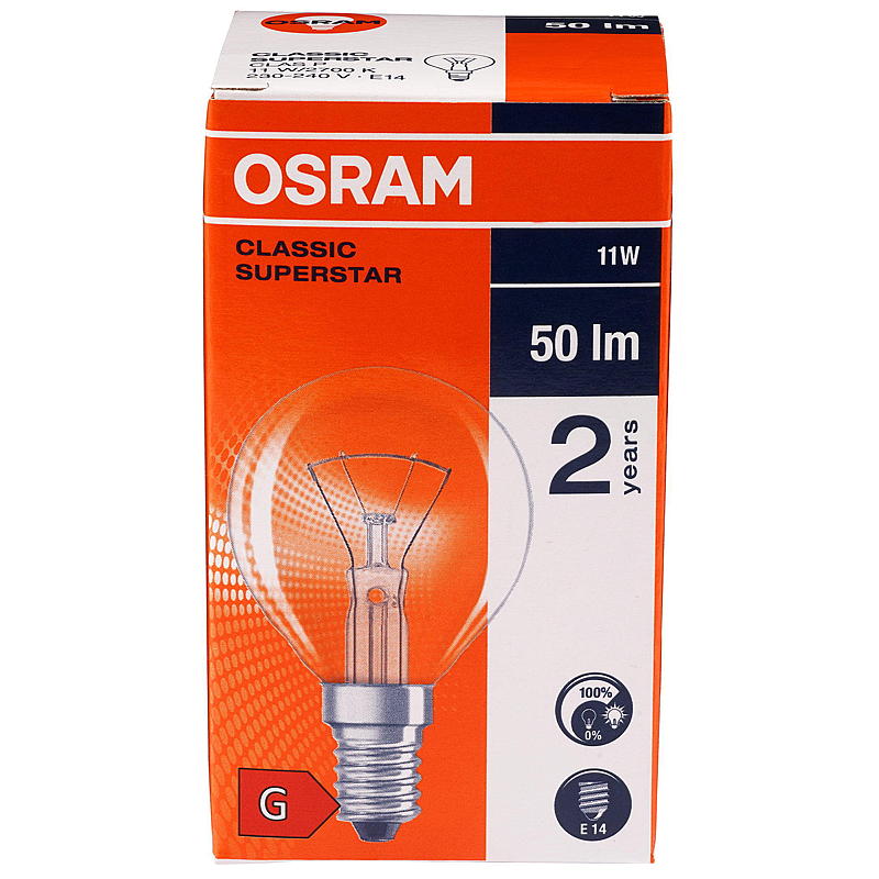 Osram Lyspære 11W E14 Classic P, Illum Osram