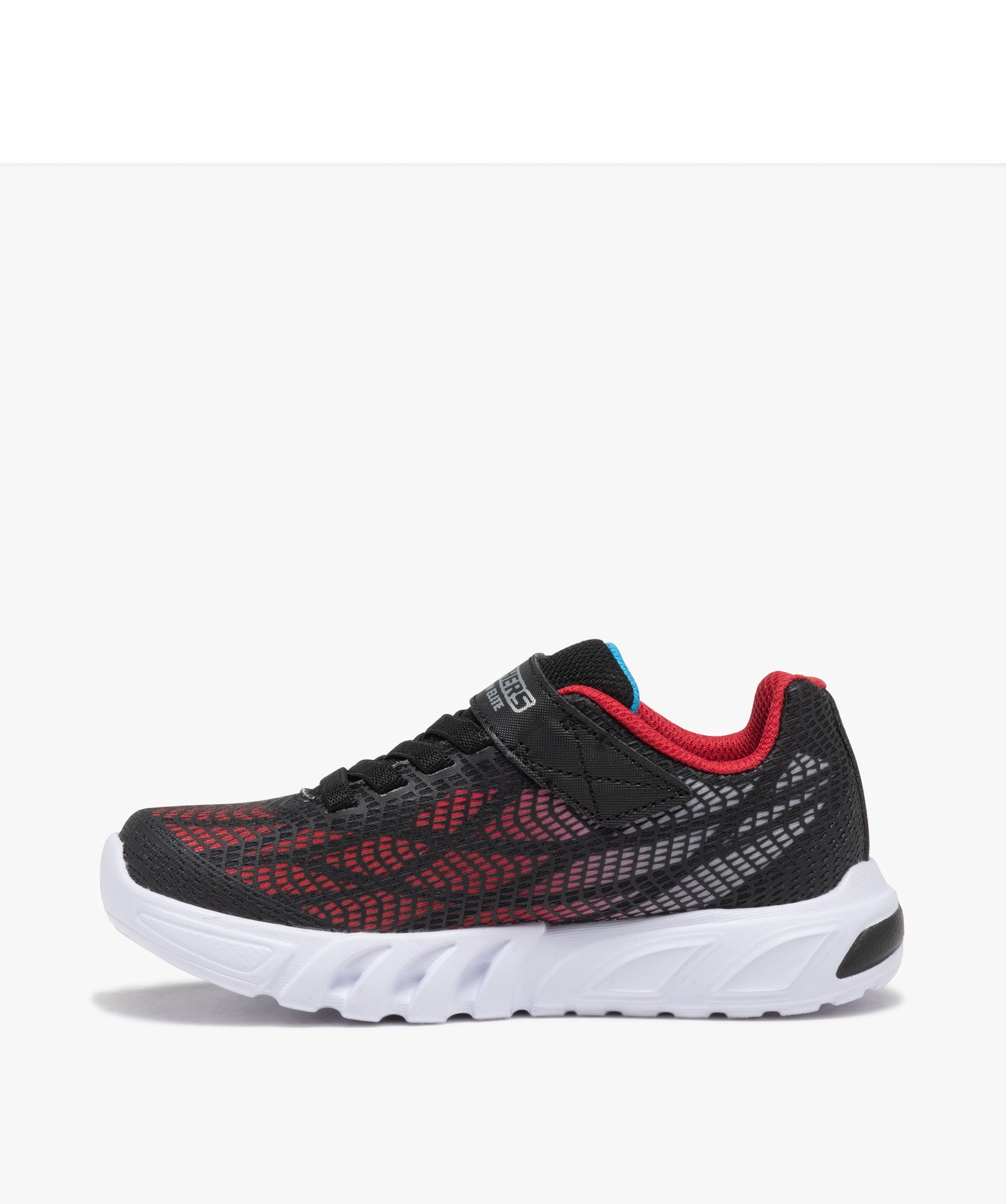Baskets Garçon style running à semelle lumineuse - Skechers noir | GEMO