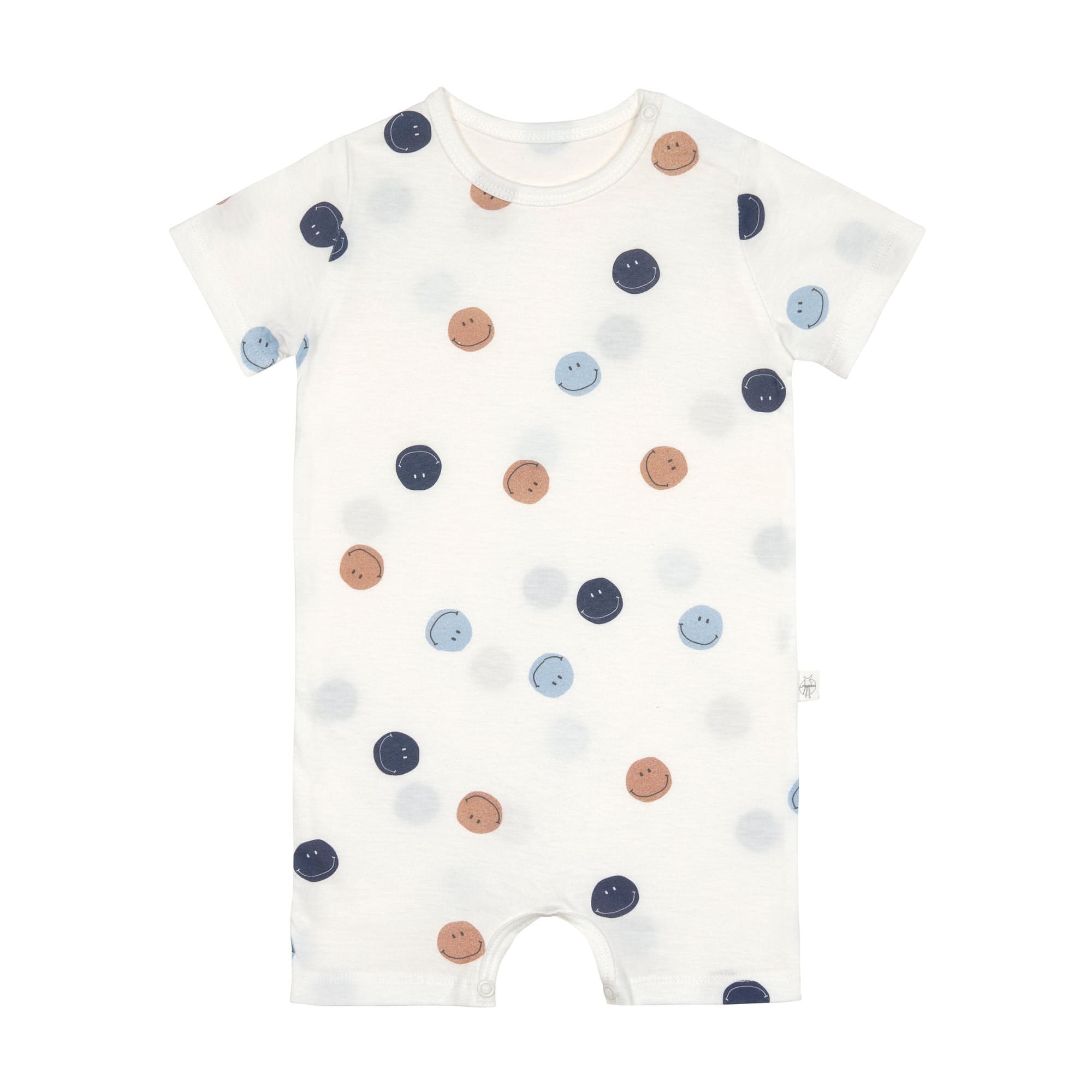 Baby Jumpsuit - Bio Baumwolle, Smile, Milky