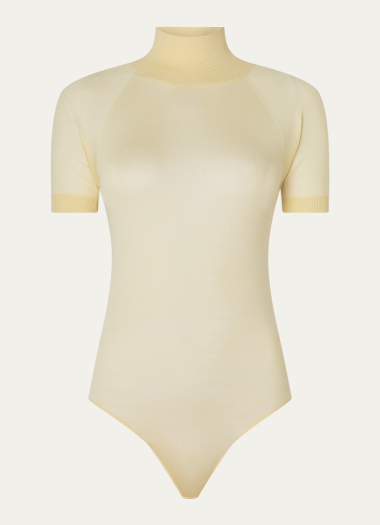 Body Alaïa z jemně pletené merino vlny s rolákem