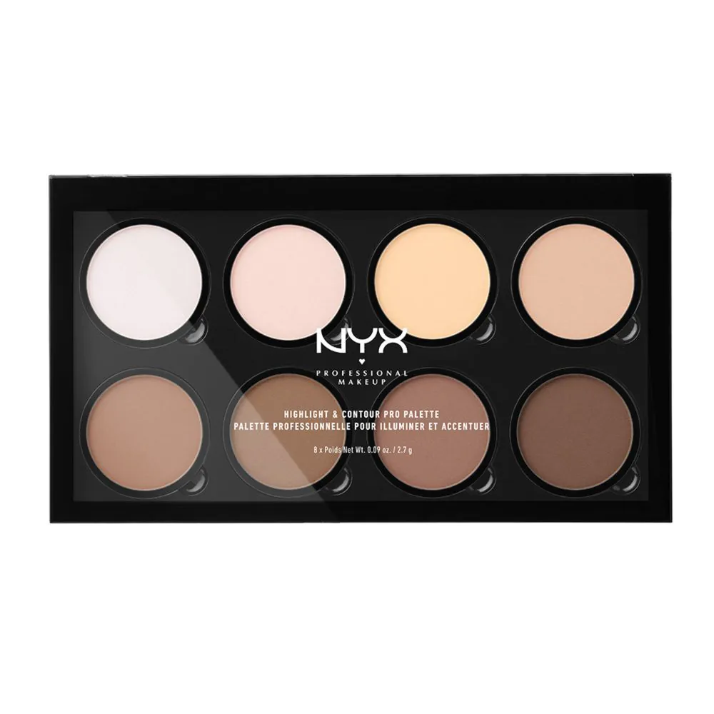 NYX Highlight & Contour Pro Palette kontūravimo paletė