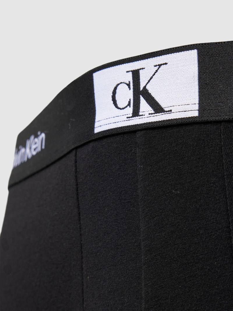 PLUS SIZE Trunks mit Label-Details in schwarz
