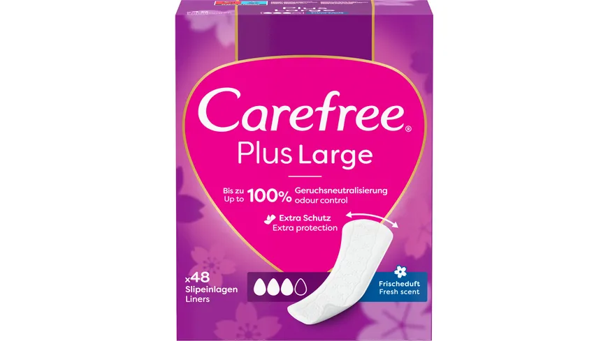 Carefree Plus Large Slipeinlagen Frischeduft