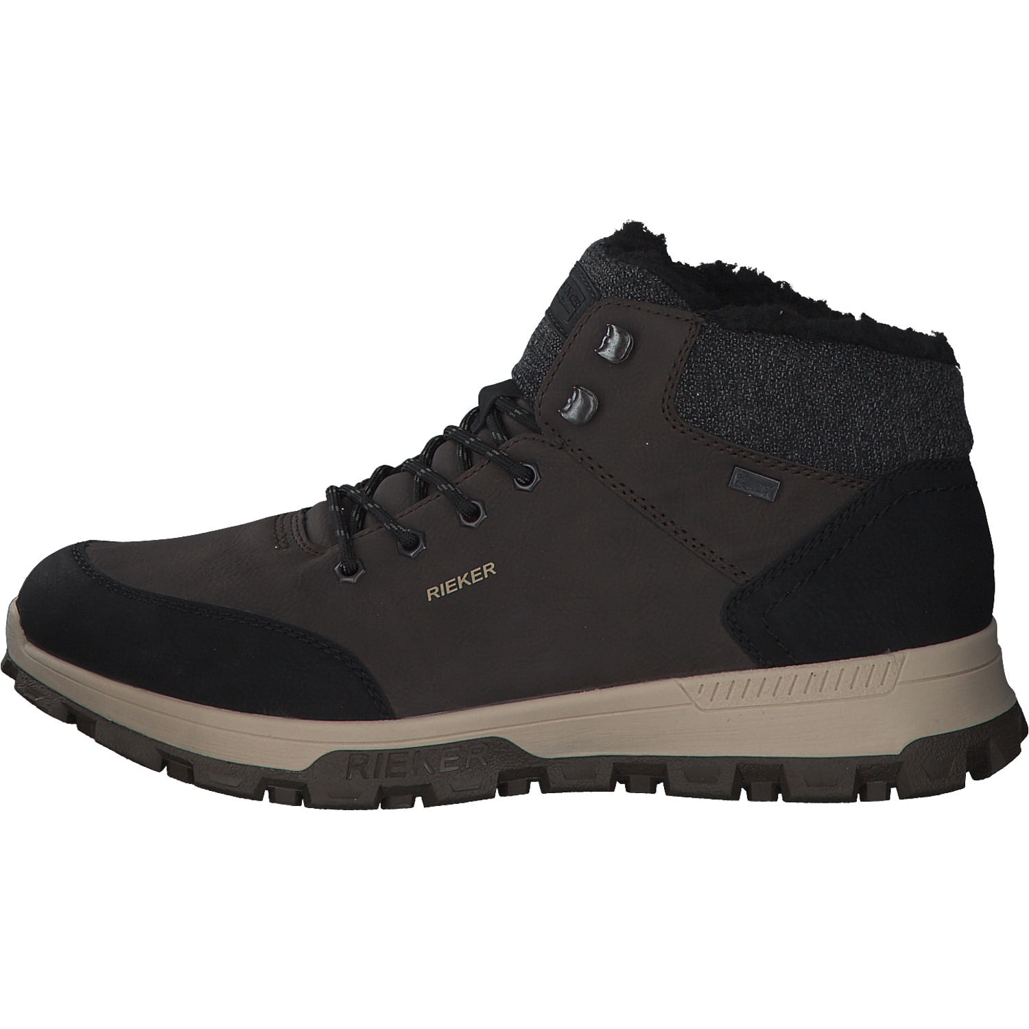 Rieker 35534, Winterstiefeletten, Herren, Schwarz/Grau