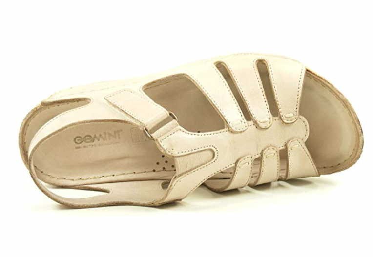 GEMINI Keilsandalen beige