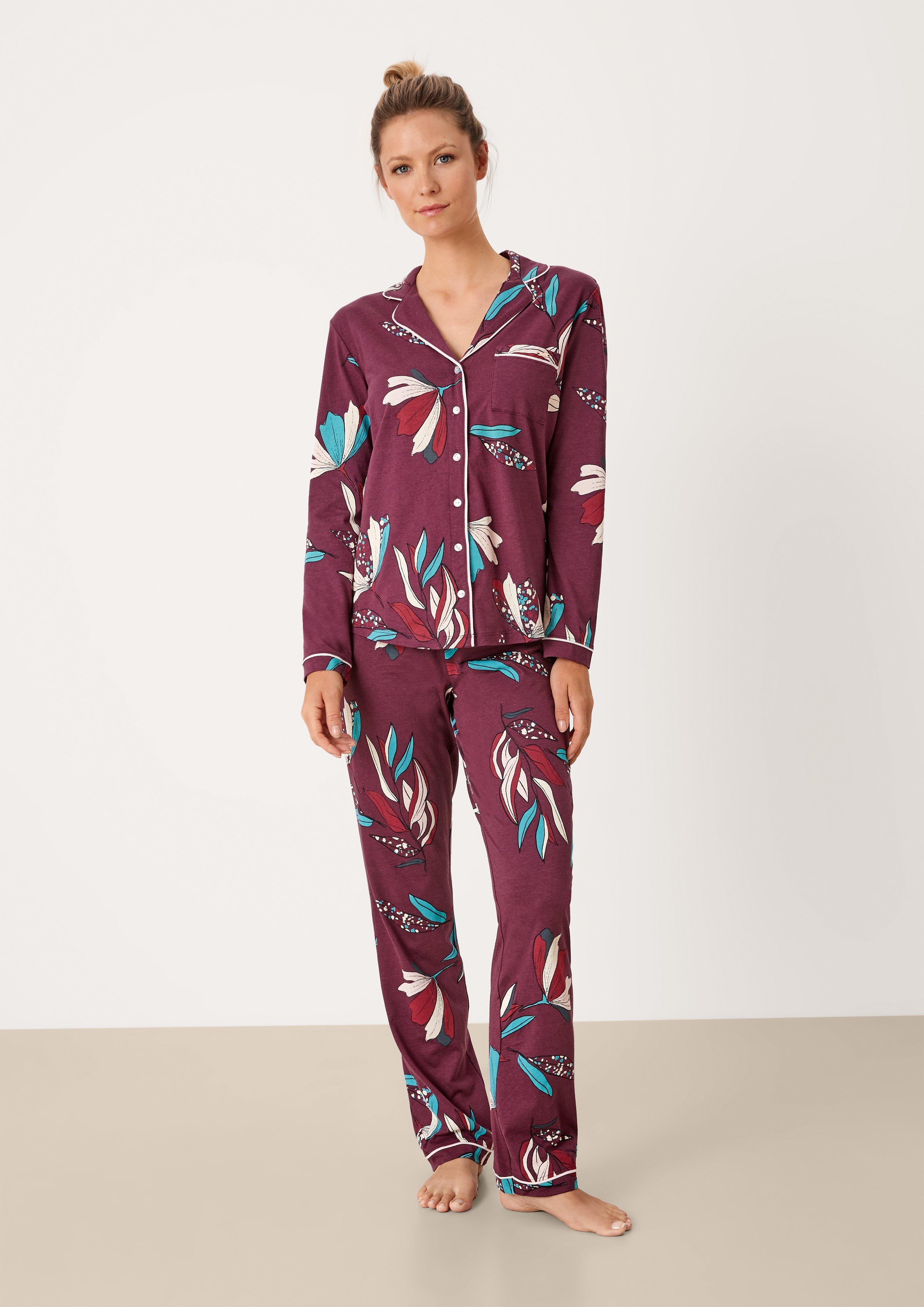Pyjama mit Allover-Print  6006321-38F4