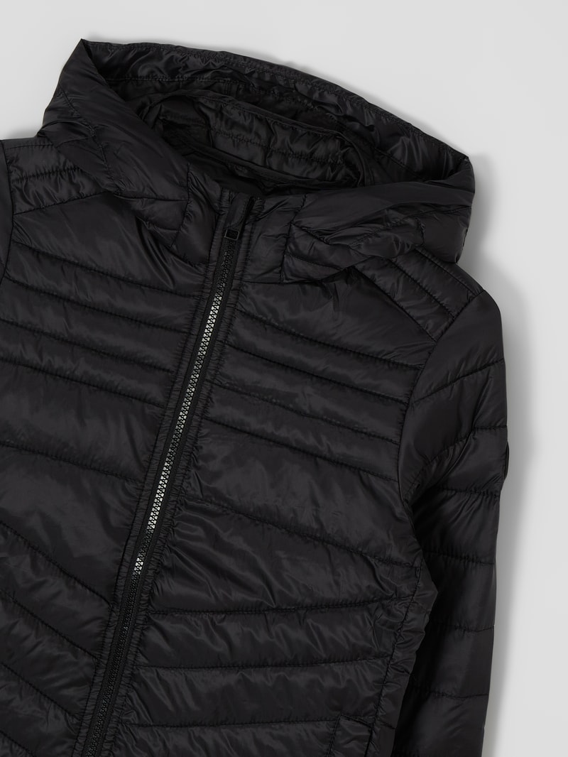Steppjacke mit Kapuze Modell 'Ehero' in schwarz