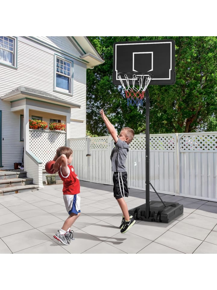 COSTWAY Basketballständer 210-260cm in Schwarz günstig kaufen onesize