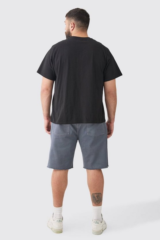 Plus lockere Twill Cargo-Shorts