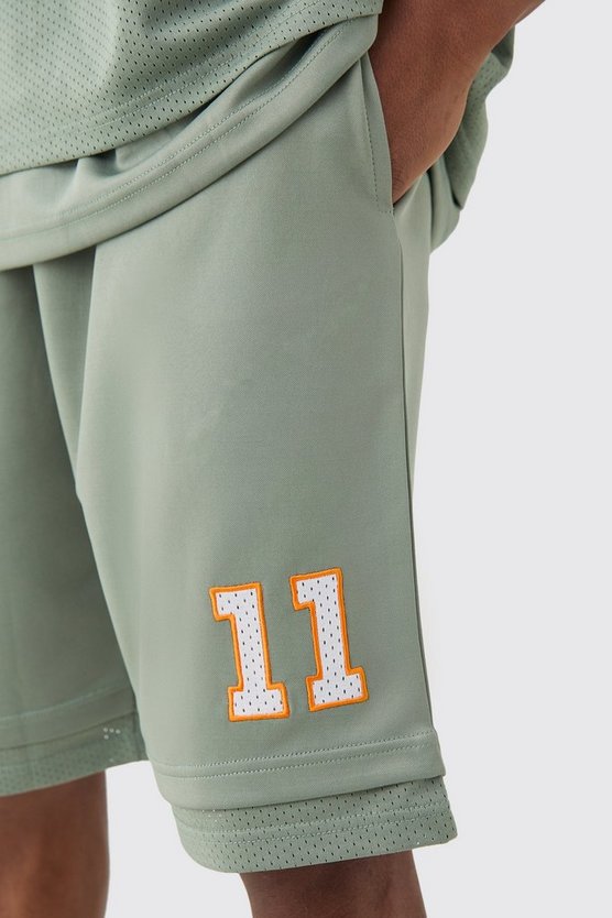 Lockere Bhm Satin Mesh Basketball-Shorts