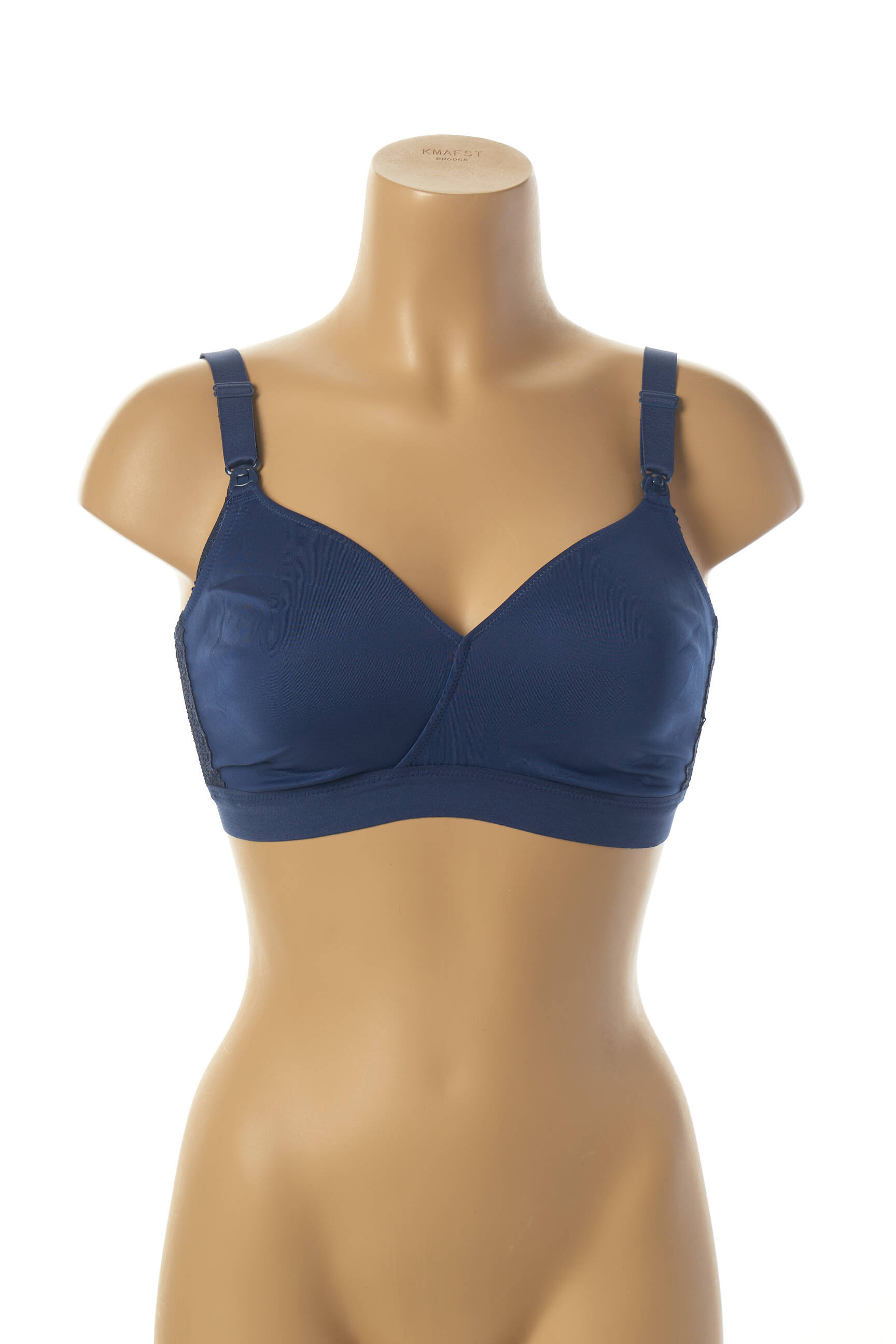 Cache Coeur Lingerie Maternite Femme couleur bleu