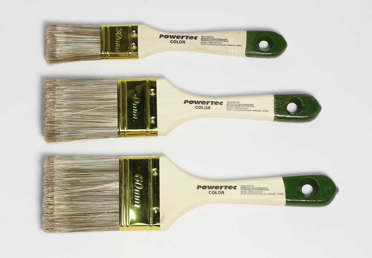 Powertec Color Universalpinsel-Set 3tlg.