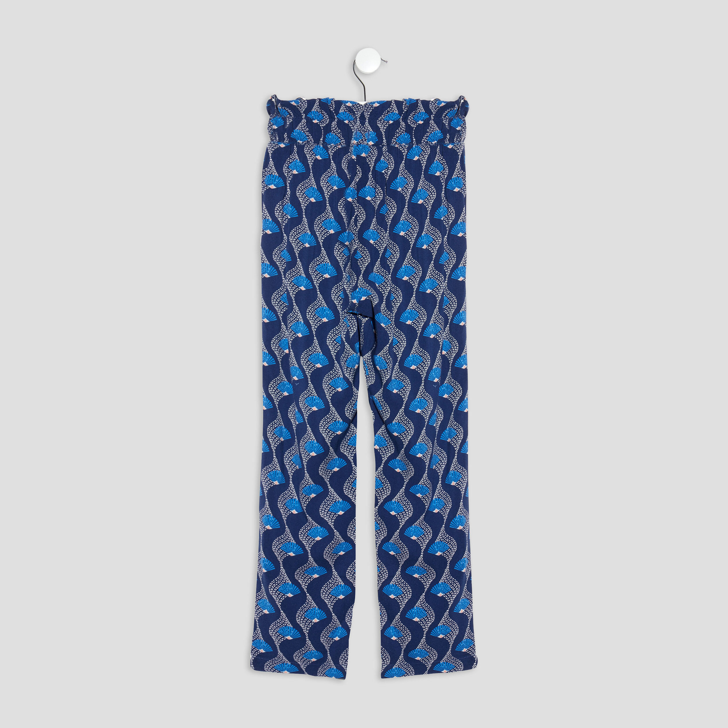 Pantalon carotte fluide bleu marine fille | La Halle