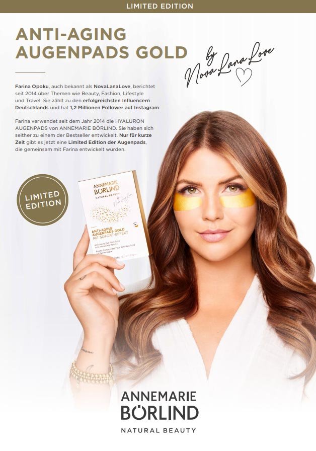 ANNEMARIE BÖRLIND AUGEN & LIPPENPFLEGE Anti-Aging Augenpads Gold