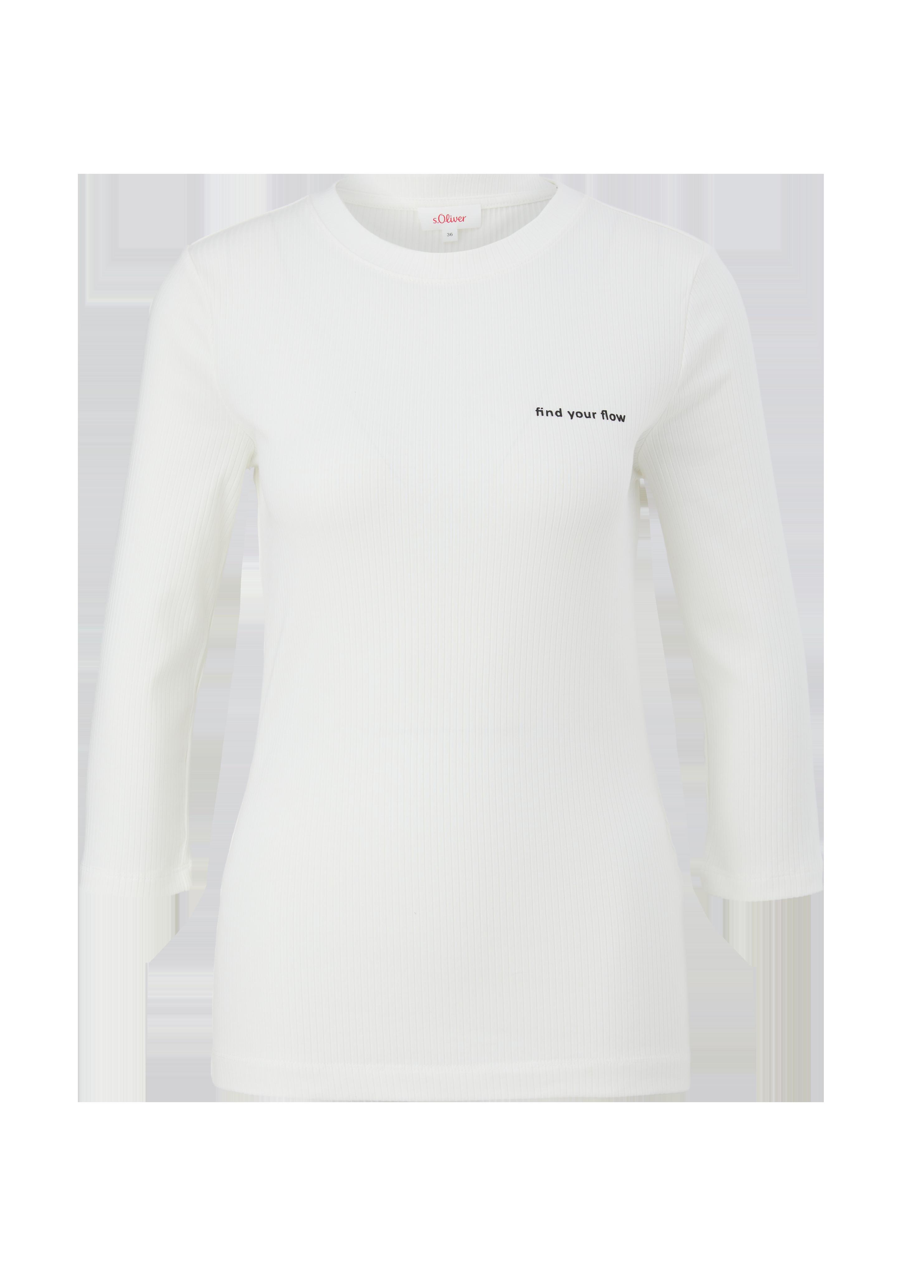 Shirt mit Rippstruktur  2122352-0210