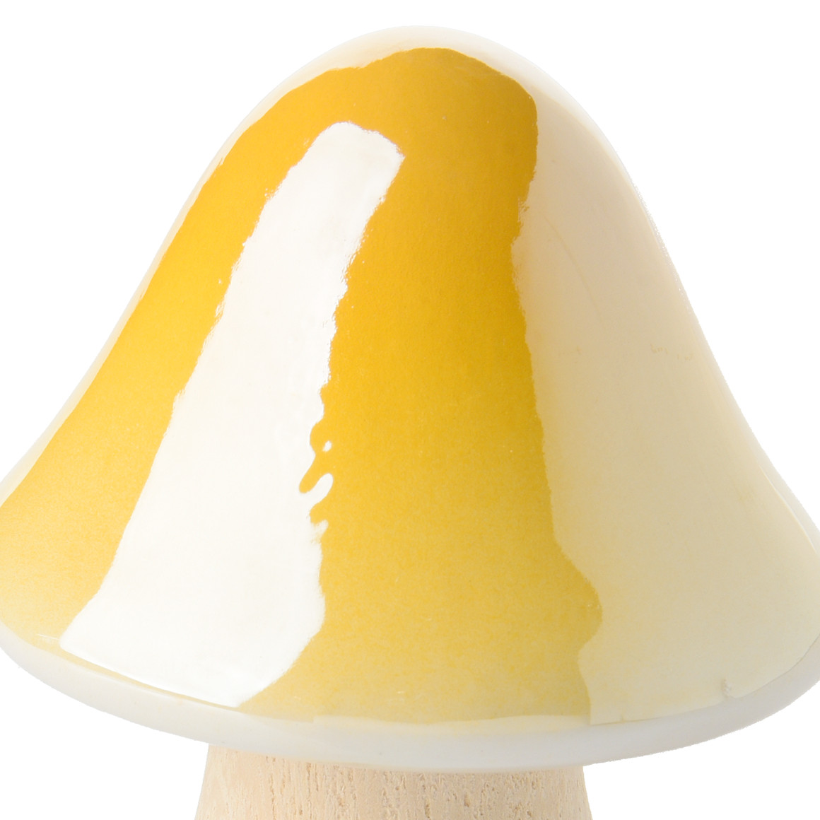 Kleiner Deko-Pilz mit Keramikkopf