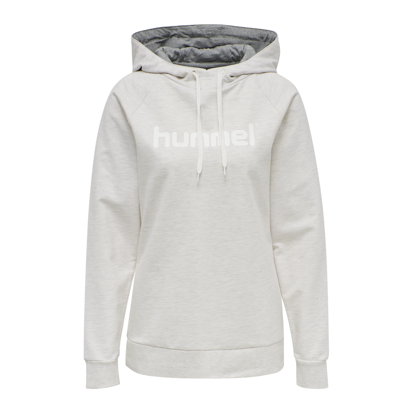 Hummel Cotton Logo Hoody Damen Weiss F9158