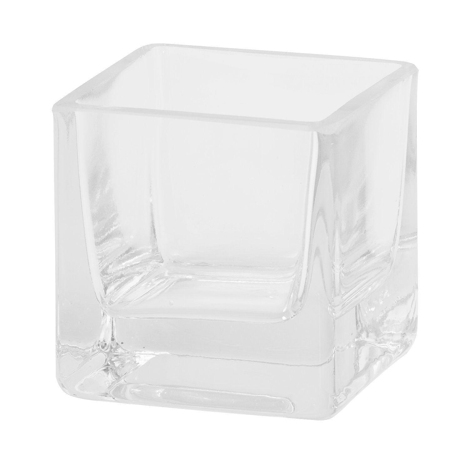 Glaswindlicht, eckig, 7 x 7 x 7 cm