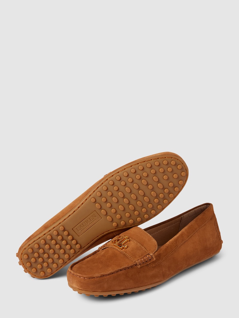 Penny-Loafer aus Leder mit Label-Detail Modell 'BARNSBURY' in camel