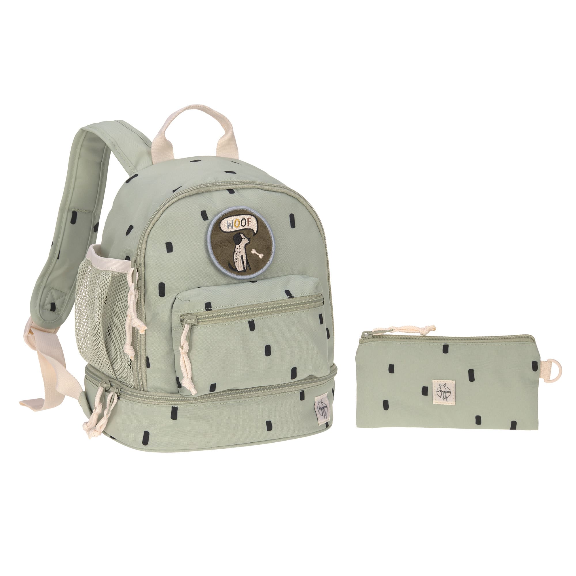 Kindergartenrucksack Mini - Happy Prints, Oliv
