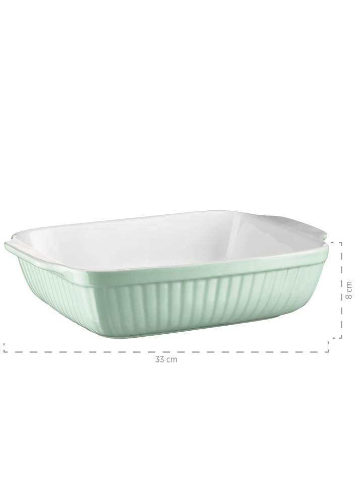 Mäser Auflaufform-Set, Keramik KITCHEN TIME in Grün günstig kaufen onesize