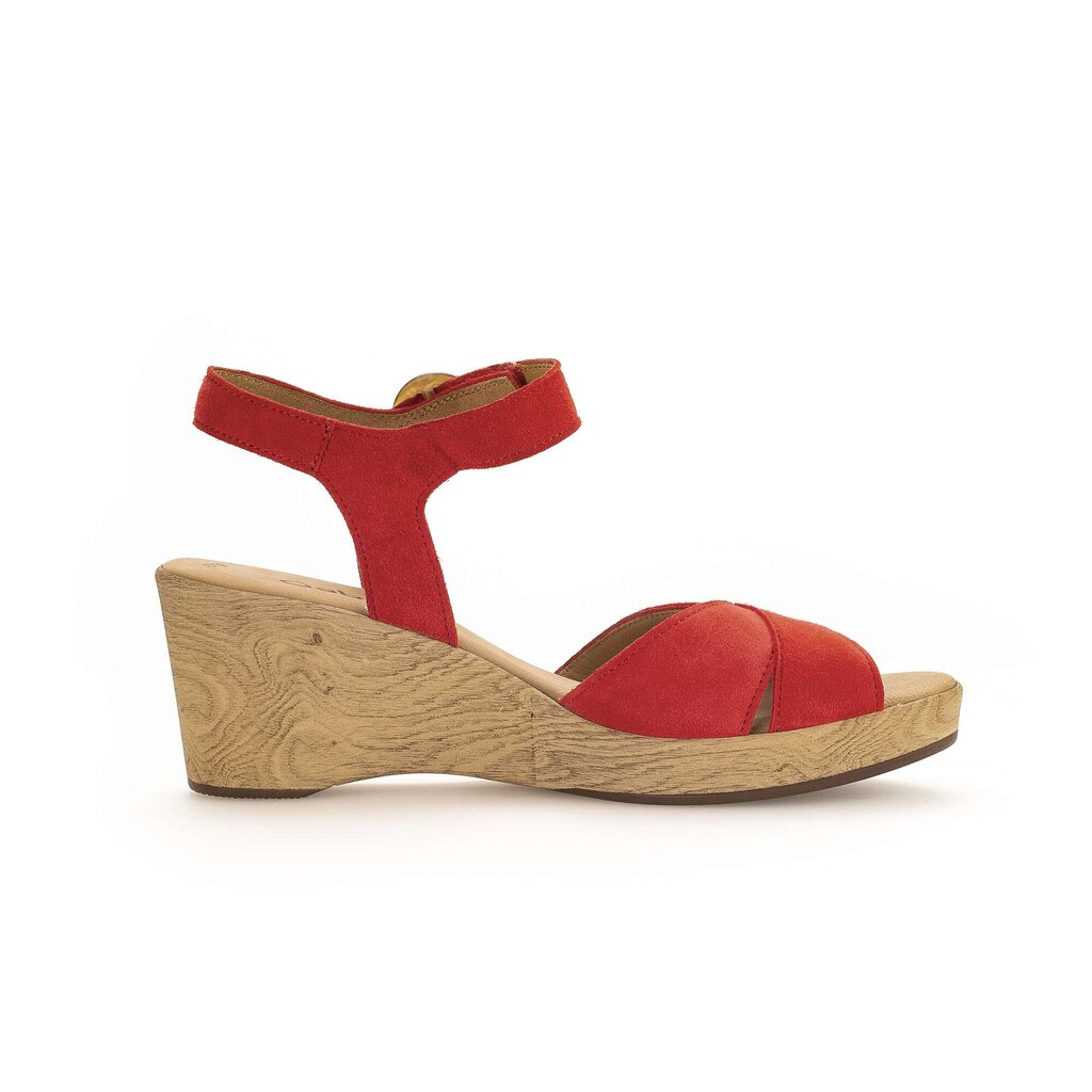 Gabor fashion Keilsandalette rot
