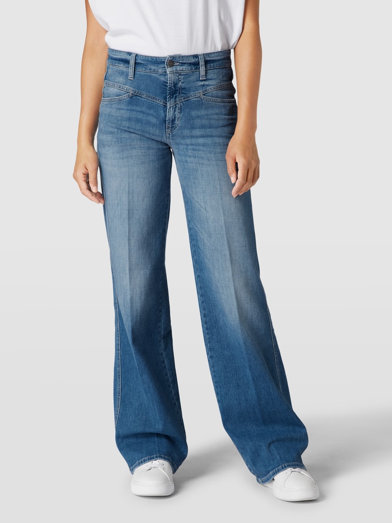 Relaxed Fit Jeans mit Reißverschluss Modell 'AIMEE SEAM' in hellblau