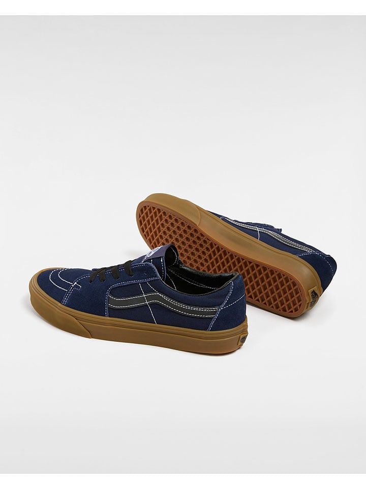 Vans Leder-Sneakers in Dunkelblau günstig kaufen