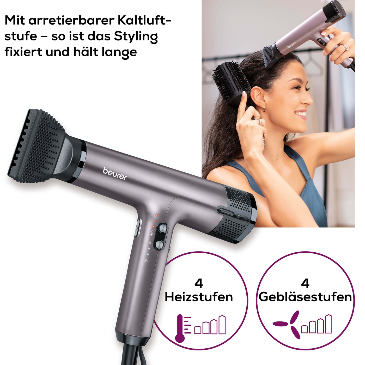 Haartrockner HC 100 Excellence-Schnelles Trocknen und präzises Stylen in kompaktem Design