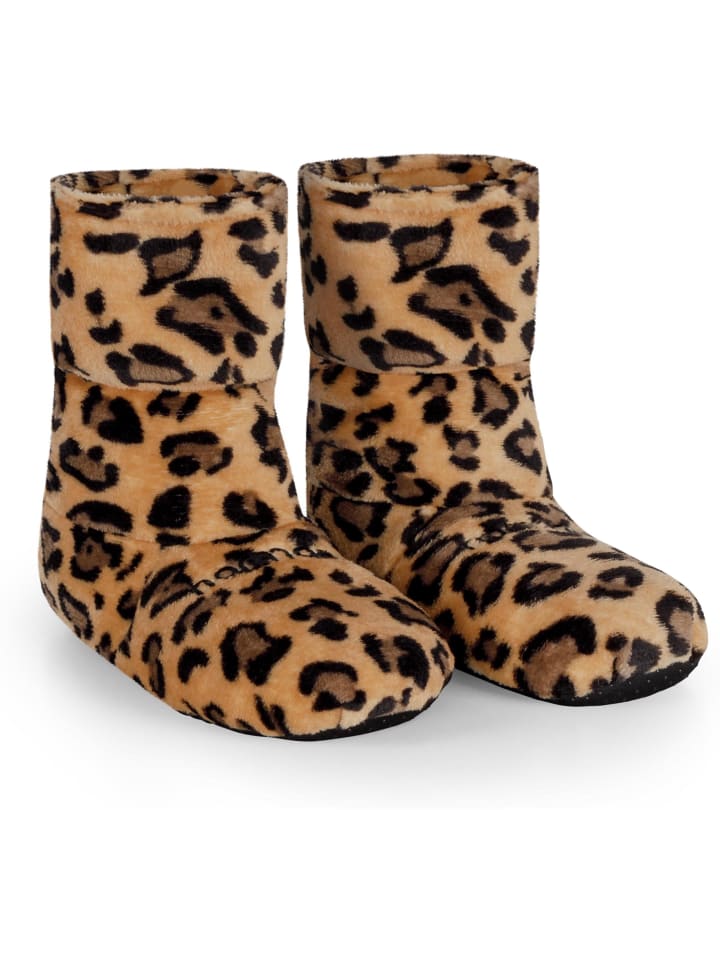 normani Körnerpantoffeln für die Mikrowelle in Leopard günstig kaufen