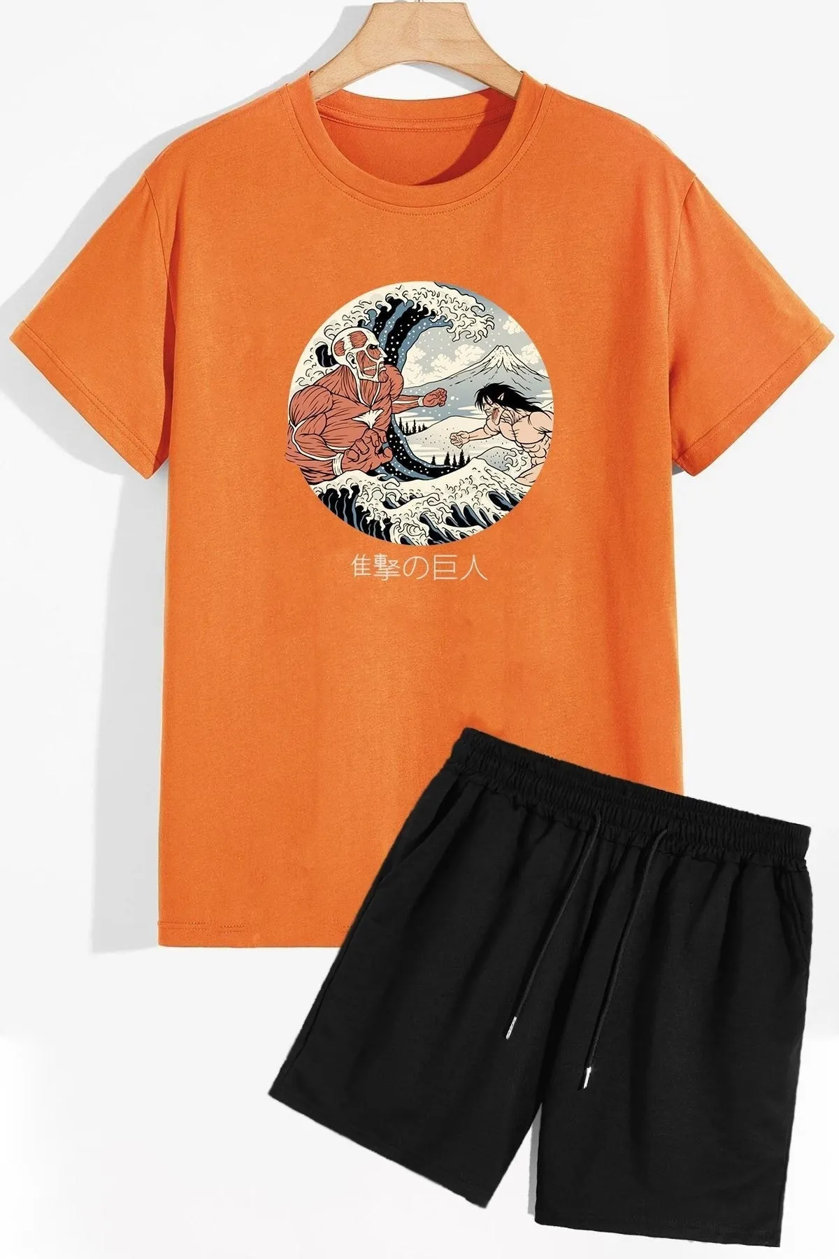 trendypassion  Titan Shorts T-Shirt-Trainingsanzug-Set